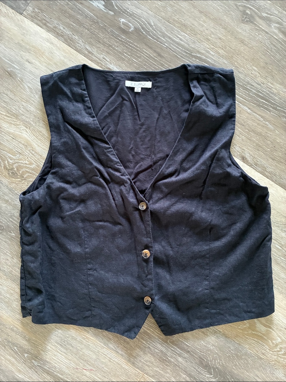 Z Supply button Vest Top